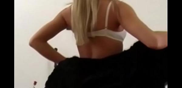  Exotic German Blonde Solo Dream Babe Enjoying the Moment